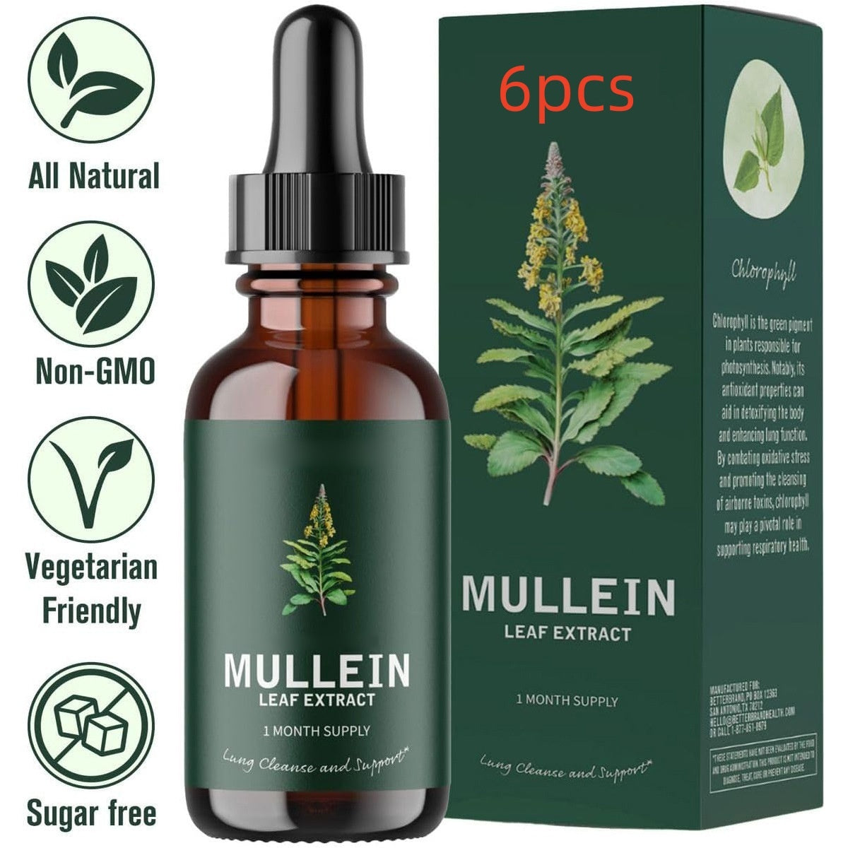 Mullein Verbascum Thapsus Leaf Extract Drops